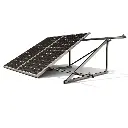 Soporte triangular de aluminio para sujeción e inclinación de 3 paneles solares en techo de concreto (1).webp