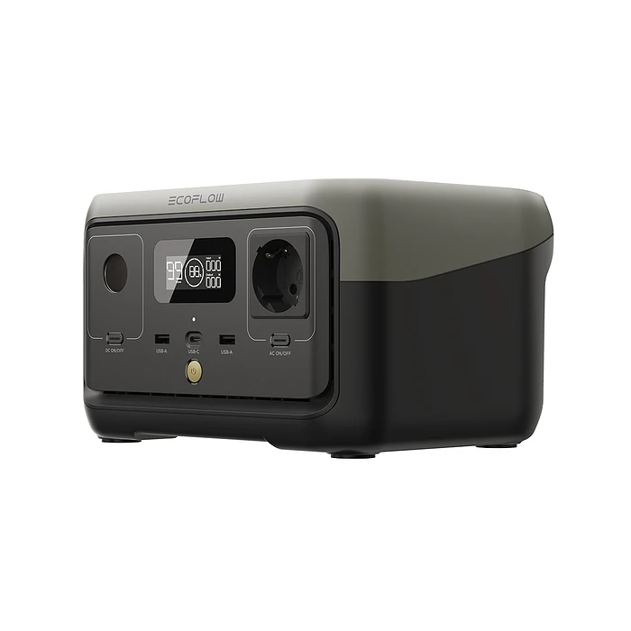Generador portátil Ecoflow River 2  300W (600W pico) 120VAC Batería Lithium ion 256Wh