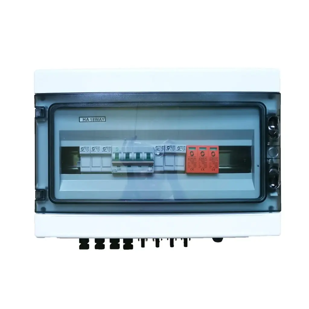 Caja combinadora WSDB-PV6/1 1000V 12 fus 15A MCB 63A SPD 1000V Worldsunlight