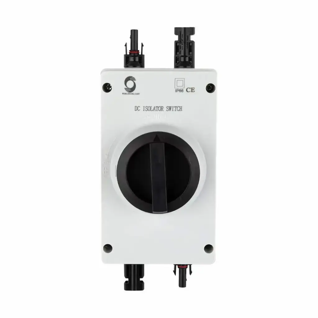 ISOLATOR WSISO-100 32 A 1000V 4P DC sin MC4 Desconectador de arreglo fotovoltaico Worldsunlight