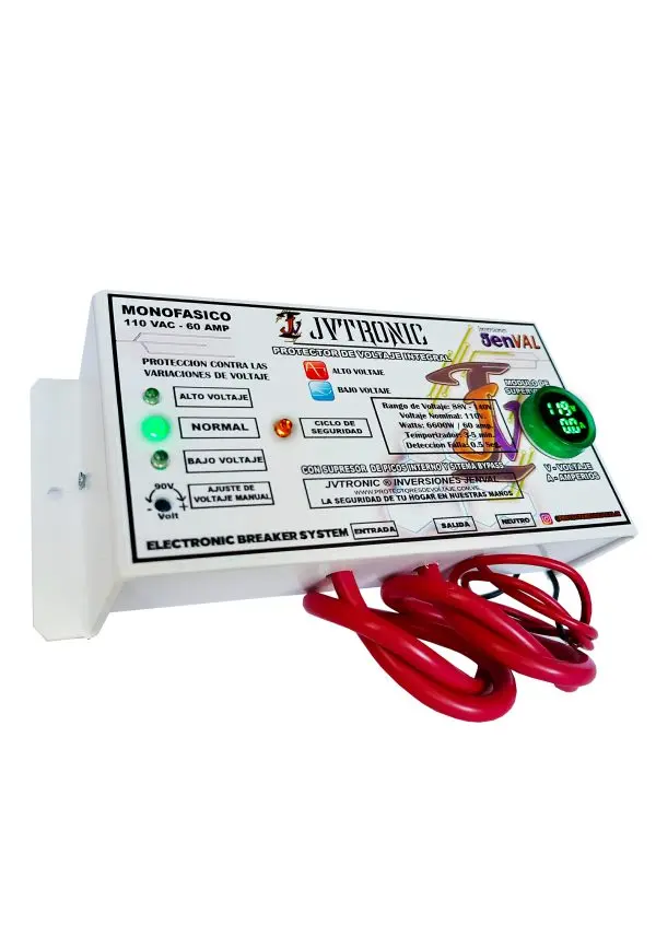Monofasico 110v 60Amp Protector de Voltaje Para Toda la Casa o Negocio