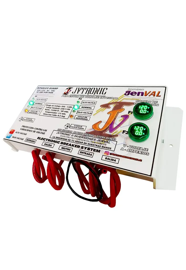 Bifasico 220/110v 60Amp Protector de Voltaje, Residencial, Oficina, Comercio