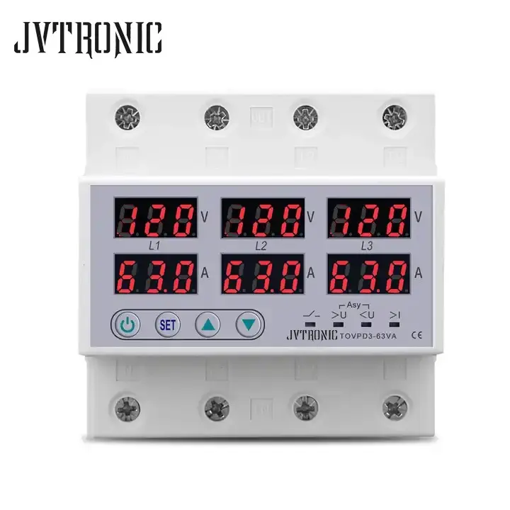 Protector Digital TRIFASICO 60Amp 220/208V JVTRONIC