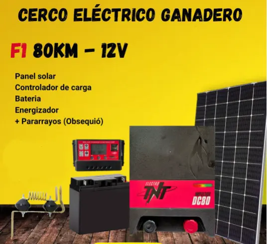 Kit 12V 80Km Panel Solar