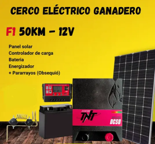 Kit 12V 50Km Panel Solar