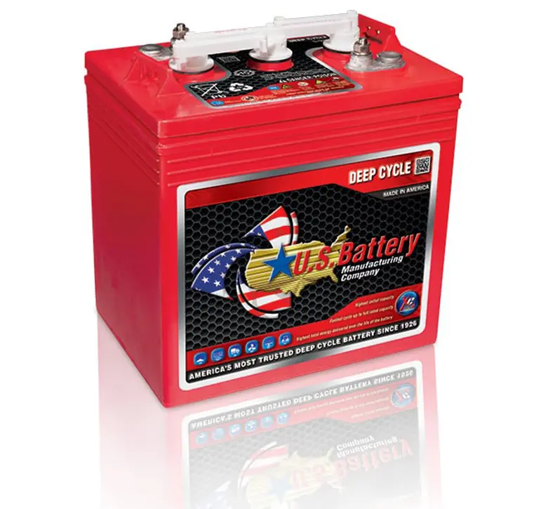 BATERIA 6V-220AH @ 20Hr MARCA U.S BATTERY WET ACIDO PLOMO  MODELO US2000XC2 Ciclo profundo, EEUU.