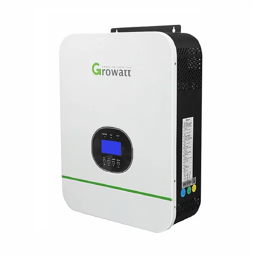Inversor híbridoSPF 3000TL LVM-24P GROWATT 3000W 24VDC 120VAC Cap.  ParaleloMPPT de 80A Voc= 145V