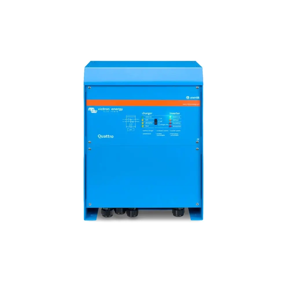 Inversor cargador Quattro 48/15000/200-100/100 277V VE.Bus 15kVA 48VDC Input: 277VAC Output: 277VAC VICTRON ENERGY QUA483150100	