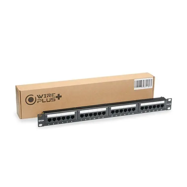 PATCH PANEL 24 PUERTOS CAT5 1U 