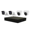 Kit DVR-204Q-K1 4 Canales 1080P + 2 Cámaras DOMO THC-T120 3.6mm + 2 Cámaras BULLET THC-B120-M 3.6mm Turbo HD 2MP + Fuente De 12v + Cables + 1 HDD 1TB