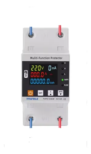 Protector Corte en 2 Polos - 220VAC / 80A - Diferencial - WIFI