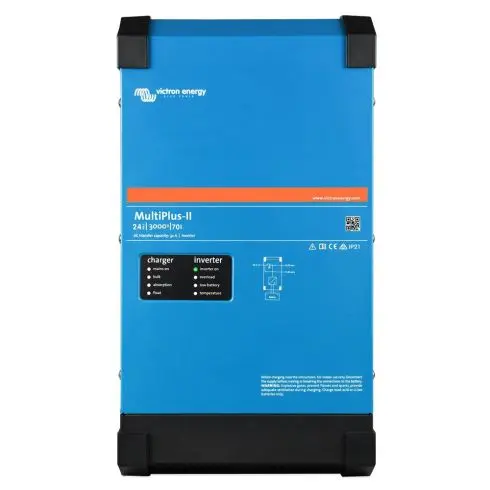 Inversor cargador MultiPlus II 24/3000/70-50 120V 3kVA 24VDC Input: 120VAC Output: 120VAC VICTRON ENERGY PMP242305100