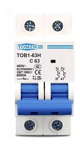 Termomagnético DC 2 polos 20A - Breaker DC 2x20A