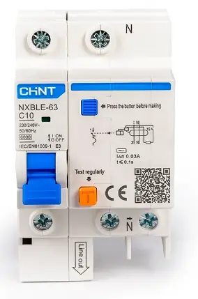 Disyuntor Diferencial - RCBO - 4x63A - Con Protección Termomagnética