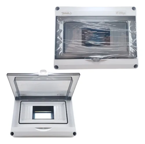 Tablero con Riel IP65 de 8 Circuitos plástico - IP65 8P