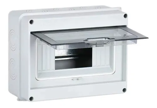 Tablero con Riel IP65 de 12 Circuitos plástico - IP65 12P