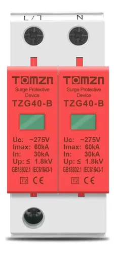 Supresor de Picos 2 Polos Uc=385V T2 60kA - DPS/SPD 2x385V 60kA