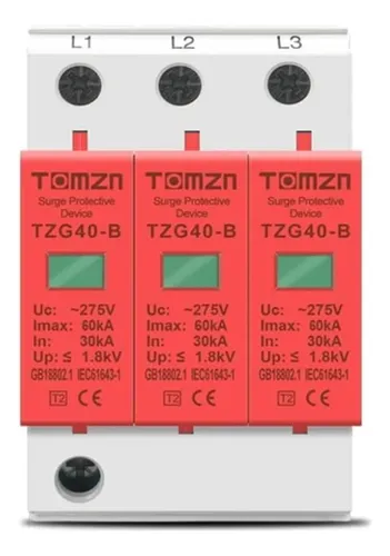 Supresor de Picos 3 Polos Uc=385V T2 60kA - DPS/SPD 3x385V 60kA