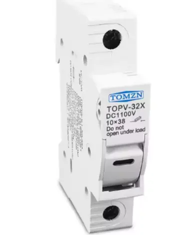 Porta Fusible 10x38 hasta 32A - Montaje en riel DIN