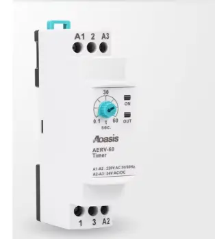 Rele - Temporizador - On Delay 0,1 a 6 Minutos - input 220VAC/ 24V DCAC