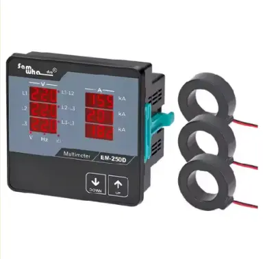 Multimetro Digital - (1V ~ 300V) L-N - (10A ~ 250A) - EM-250D - (85 ~ 240) Vac