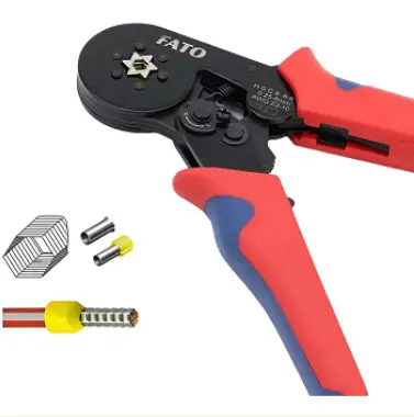 Prensa Terminales Ferrules 6mm2, Maximo Cable 10 AWG