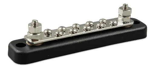 Barra colectora 150 A 2P con 10 tornillos y tapa Busbar 150 A 2P with 10 screws and cover VICTRON ENERGY VBB115021020
