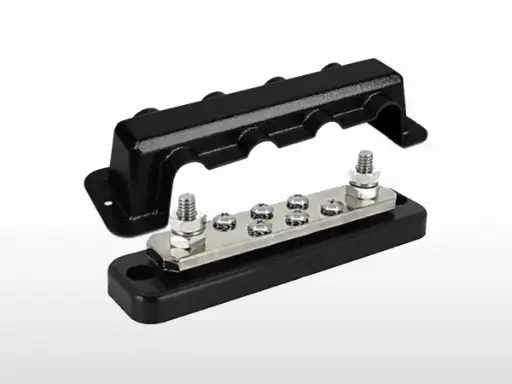 Barra colectora 250 A 2P con 6 tornillos y tapa Busbar 250 A 2P with 6 screws and cover VICTRON ENERGY VBB125020620
