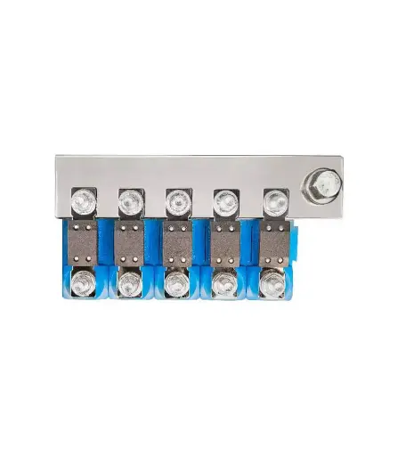 Barra colectora de 500 A para conectar hasta 5 portafusibles modulares para Mega Fusible VICTRON ENERGY CIP100400060