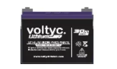 Batería de litio LiFePO4 360Wh 12,8V 30A VL1230 3000 ciclos 4,5kg VOLTYC