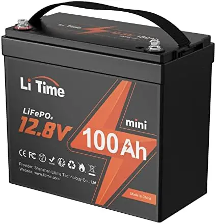 Batería de litio LiFePO4 1,28kWh 12,8V 100A AMPER TIME Li Time 4000ciclos