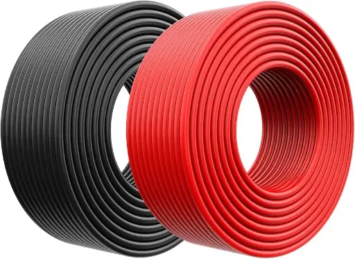 Cable fotovoltaico (m) calibre 6 mm² color rojo o negro