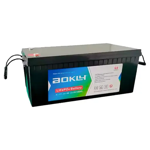 Batería de litio LiFePO4 2,56kWh 25,6V 200Ah AOKLY ALFP-24100 3500 ciclos 20,5kg