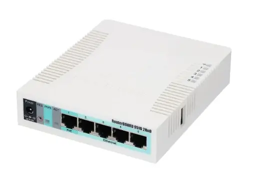 ROUTERBOARD, 5 PUERTOS FAST, 1 PUERTO USB, WIFI 2.4 GHZ 802.11 B/G/N, GRAN COBERTURA CON ANTENA 2.5 DBI, HASTA 1 WATT DE POTENCI