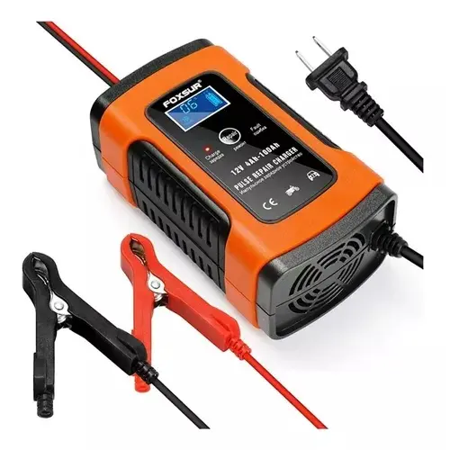Cargador Bateria Inteligente Automovil 12v 5a Plomo Agm Gel