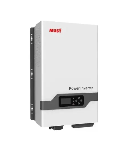 Inversor hibrido Must PV33-6048TLV
6000W, Onda sinusoidal pura, 120/240 V, 60 Hz, corriente MPPT 80 A
Voc 245 V, PV máximo 5000 W