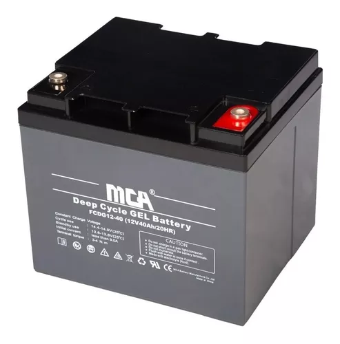 BATERÍA 12V 40AH GEL CICLO PROFUNDO MCA
