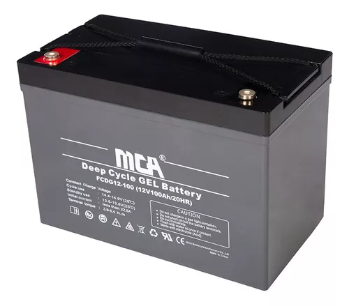 BATERÍA 12V 100AH GEL CICLO PROFUNDO MCA