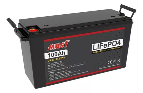 BATERIA LITIO 24V 100AH SOPORTE BMS 6000 CICLOS