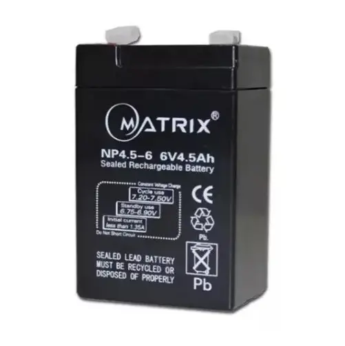 BATERIA 6V 4.5AH MATRIX