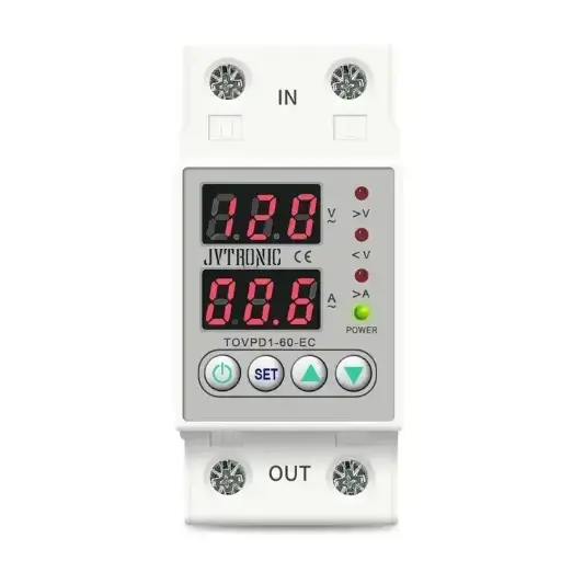 Protector Digital 60Amp Multivoltaje JVTRONIC