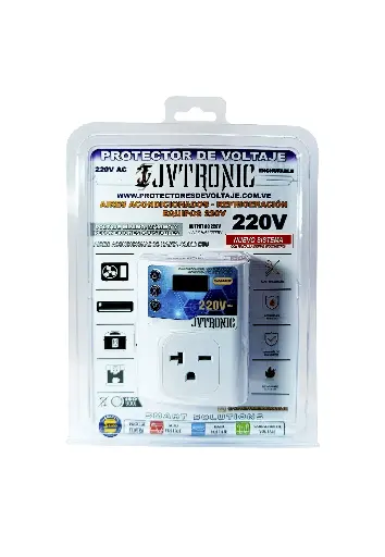 Protector Individual Enchufable Digital 220v A/A, Refrigeración, multipropósito.