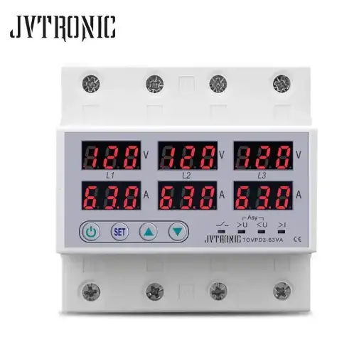 Protector Digital TRIFASICO 60Amp 220/208V JVTRONIC
