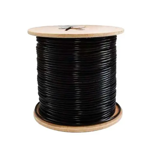 CABLE UTP CAT 6 / 305 MTS / BOBINA / EXTERIOR /NEGRO