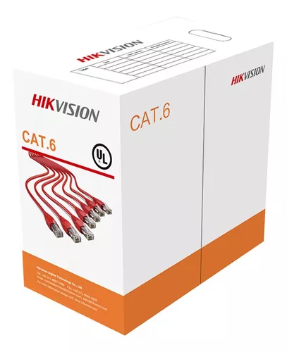 CABLE UTP CAT 6 / 305 MTS / BOBINA / NARANJA