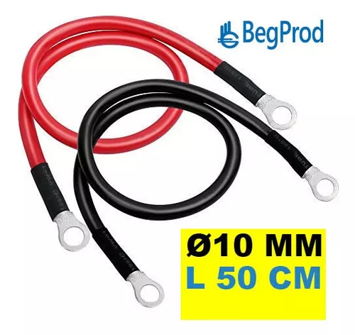 CABLE PUENTE PARA BATERÍA Ø 10 MM 50 CMS