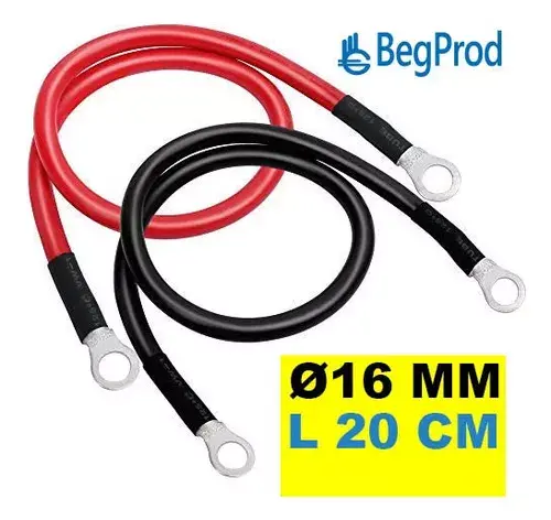 CABLE PUENTE PARA BATERÍA Ø 16 MM 20 CMS