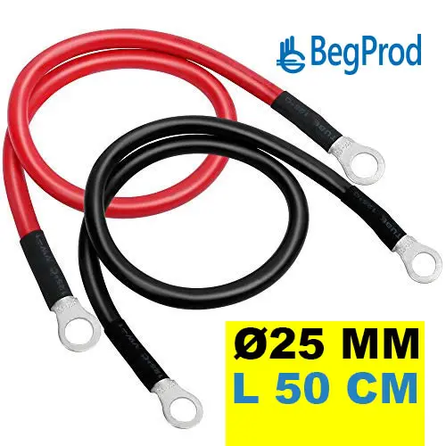 CABLE PUENTE PARA BATERÍA Ø 25 MM 50CMS