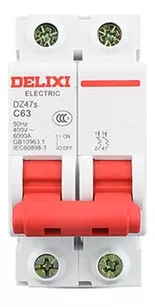 INTERRUPTOR - BREAKER 220V 63A 2 POLOS
