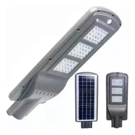 LÁMPARA LED DE POSTE 60W CON PANEL SOLAR INTEGRADO